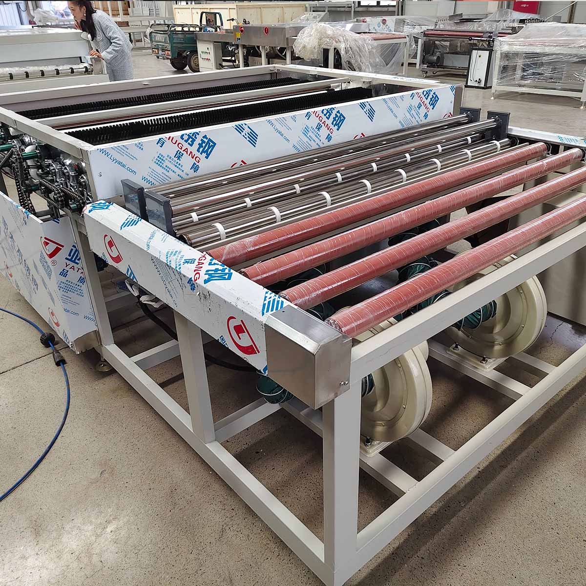 Rolos Transportadores de Máquina Horizontal de Lavar Vidro