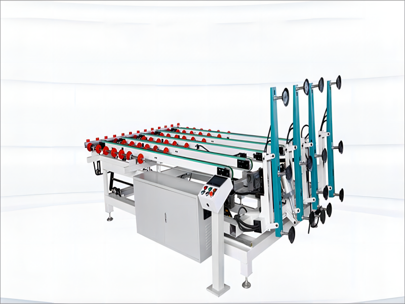 横型自動ガラスローダーおよびガラスアンローダー