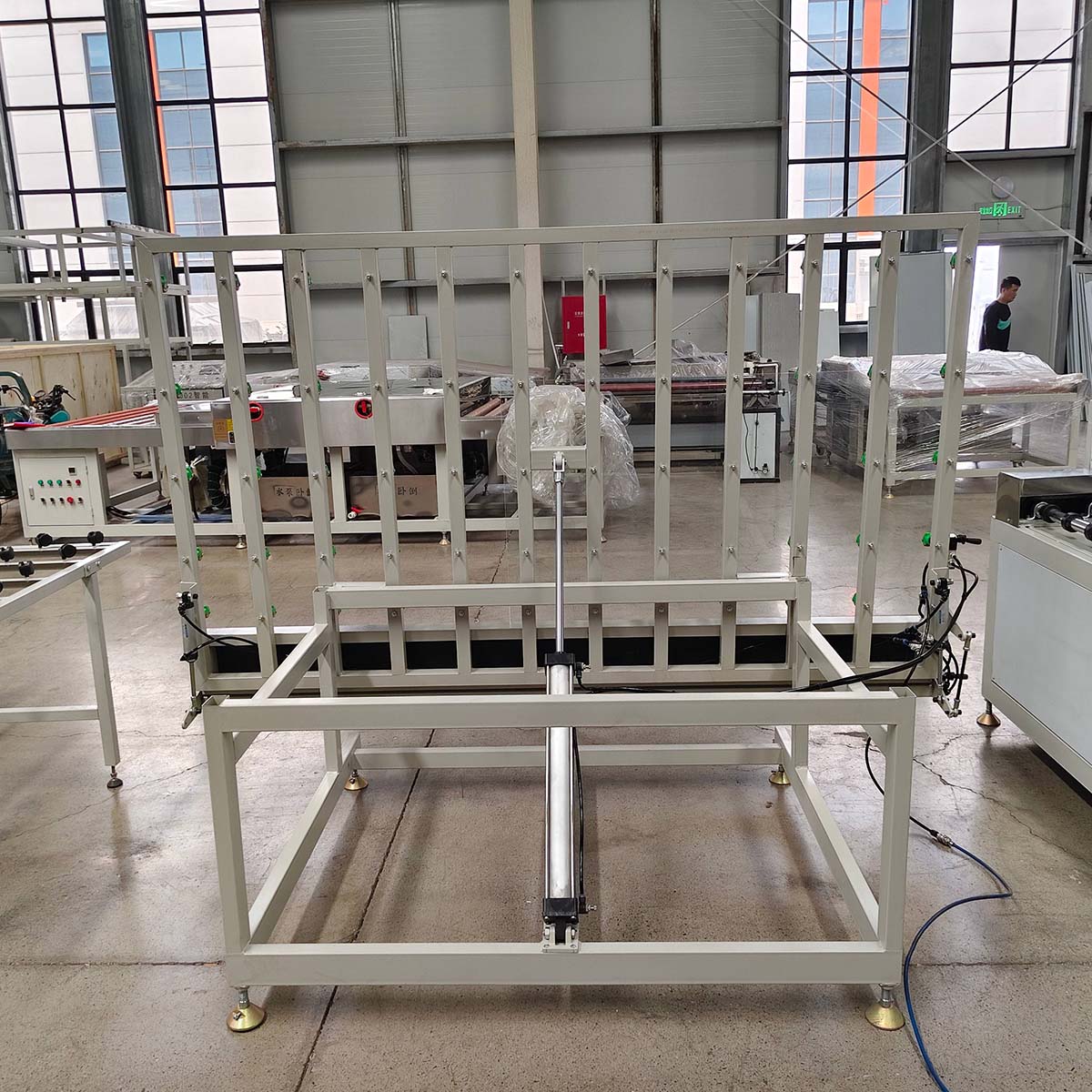 Estrutura de Máquina Industrial Horizontal de Lavar Vidro