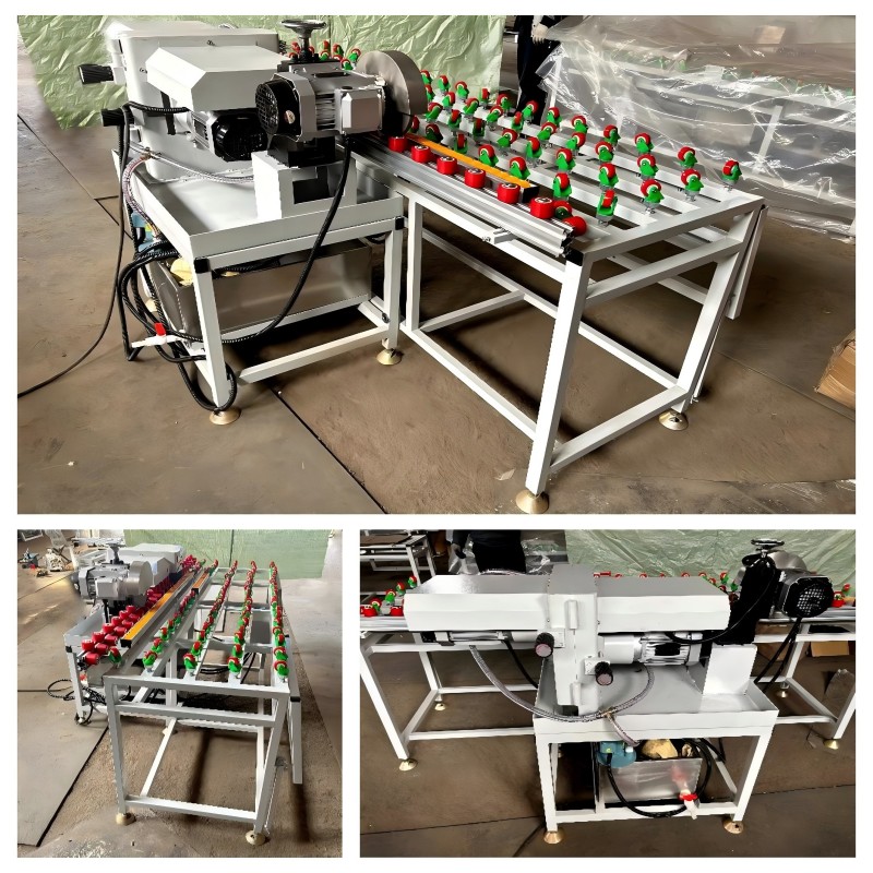 Double Head Fast Glass Edging Polishing and Film Removing Machine