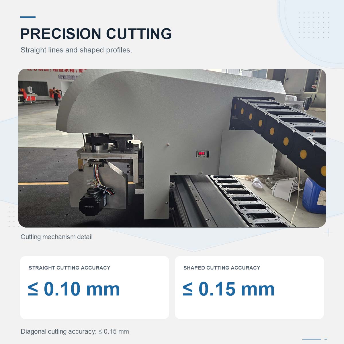 Semi-automatic glass cutting machine