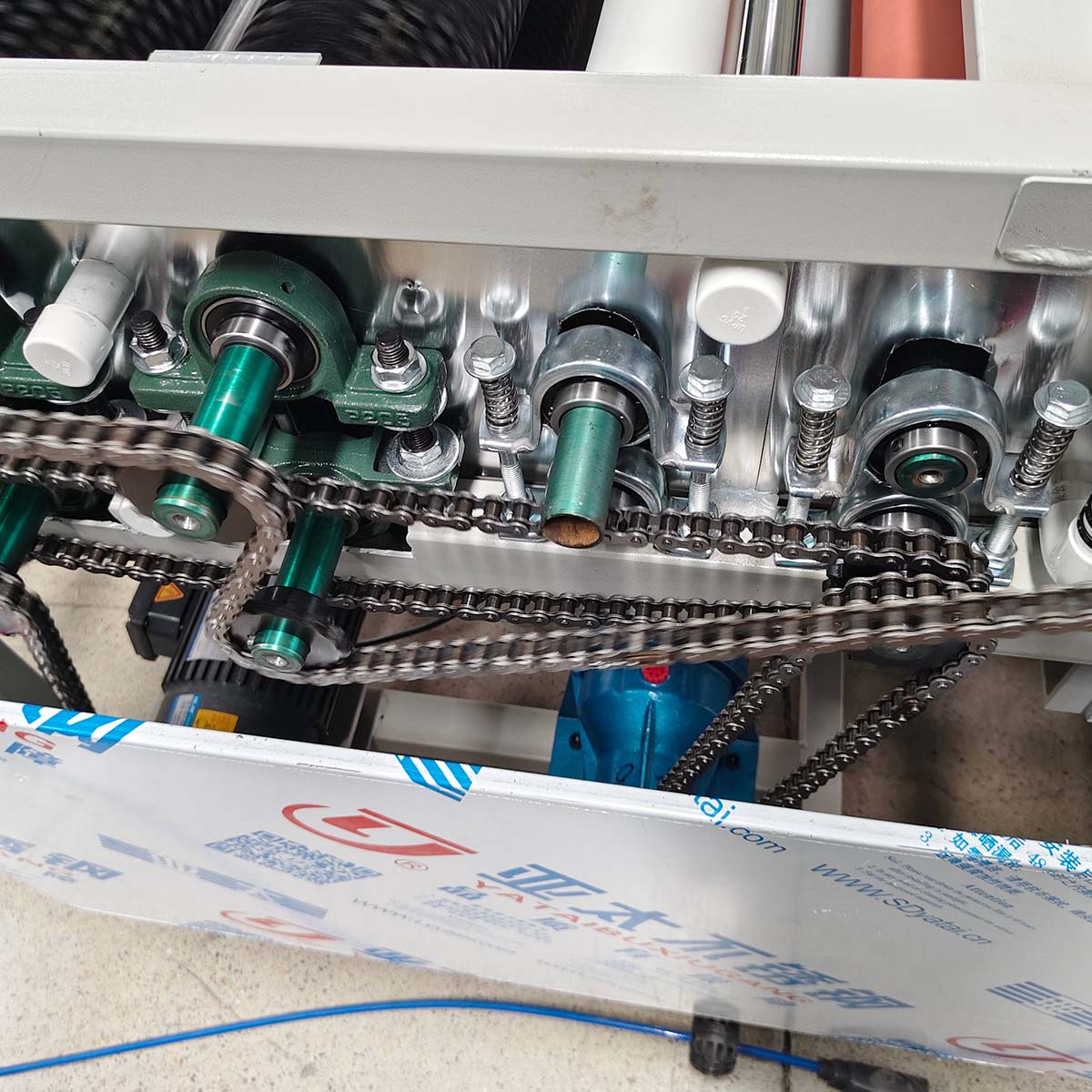 Sistema de Transmissão de Máquina Horizontal de Lavar Vidro